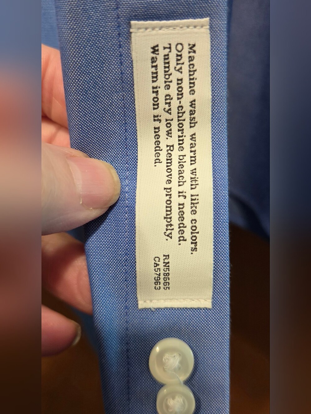 Nordstrom Blue Men's Dress Shirt SzXL - Picture 6 of 6